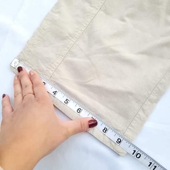 Karen Scott Capri Pull On Tan Cotton Pants Small - Picture 14 of 14